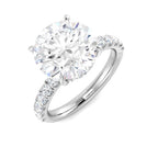 Platinum Round Lab Grown Diamond Ring 1
