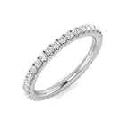 9ct White Gold Round Lab Grown Diamond Ring 1