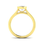9ct Yellow Gold Oval Lab Grown Diamond Ring 2