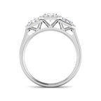 9ct White Gold Emerald Cut Lab Grown Diamond Ring 2