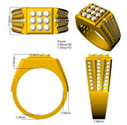 9ct Yellow Gold Round Lab Grown Diamond Ring 3