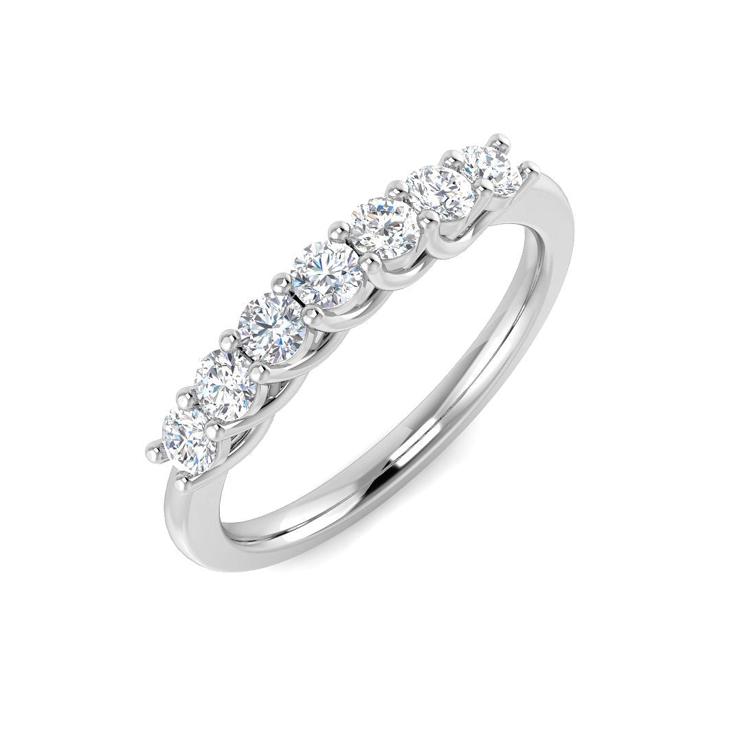 Platinum Round Lab Grown Diamond Ring 1