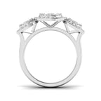 9ct White Gold Round Lab Grown Diamond Ring 2