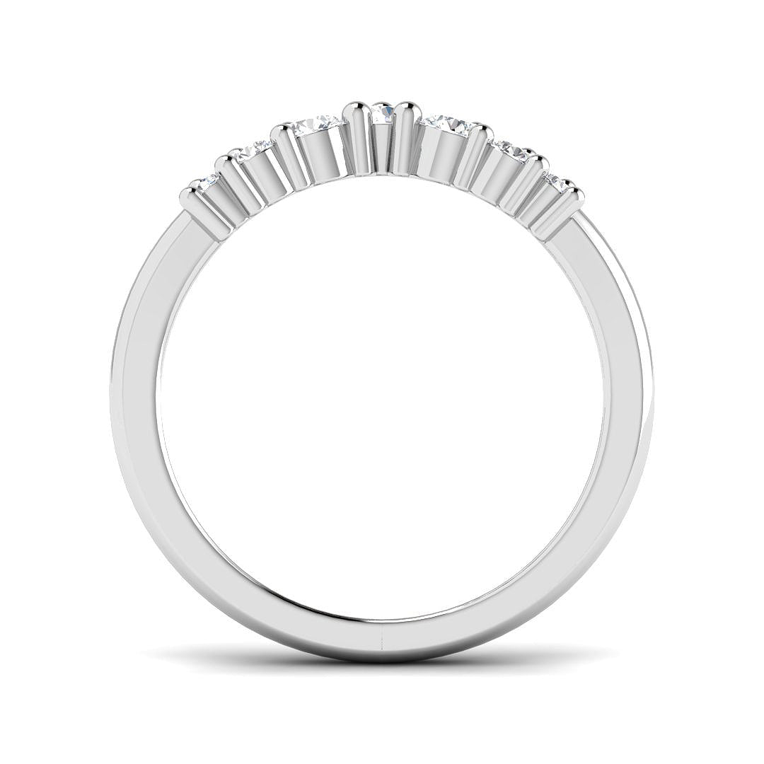 9ct White Gold Round Lab Grown Diamond Ring 2
