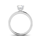 Platinum Emerald Cut Lab Grown Diamond Ring 2