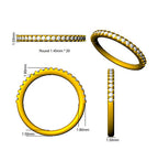 18ct Yellow Gold Round Lab Grown Diamond Ring 3