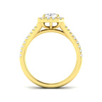 18ct Yellow Gold Radiant Lab Grown Diamond Ring 2