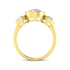 9ct Yellow Gold Round Cvd Old Cut Ring 2