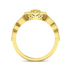 9ct Yellow Gold Oval Multi Sapphire and Diamond Ring 5