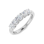 9ct White Gold Round Lab Grown Diamond Ring 1