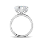 9ct White Gold Heart Lab Grown Diamond Ring 2
