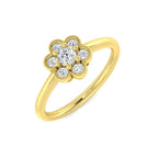 18ct Yellow Gold Round Diamond Ring 1