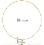 9ct White Gold Oval Lab Grown Diamond Necklace 2