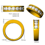 9ct Yellow Gold Round Lab Grown Diamond Ring 2