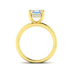 9ct Yellow Gold Radiant Lab Grown Diamond Ring 2