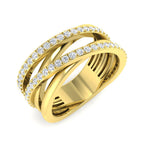 9ct Yellow Gold Round Lab Grown Diamond Ring 1