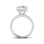 9ct White Gold Round Lab Grown Diamond Ring 2