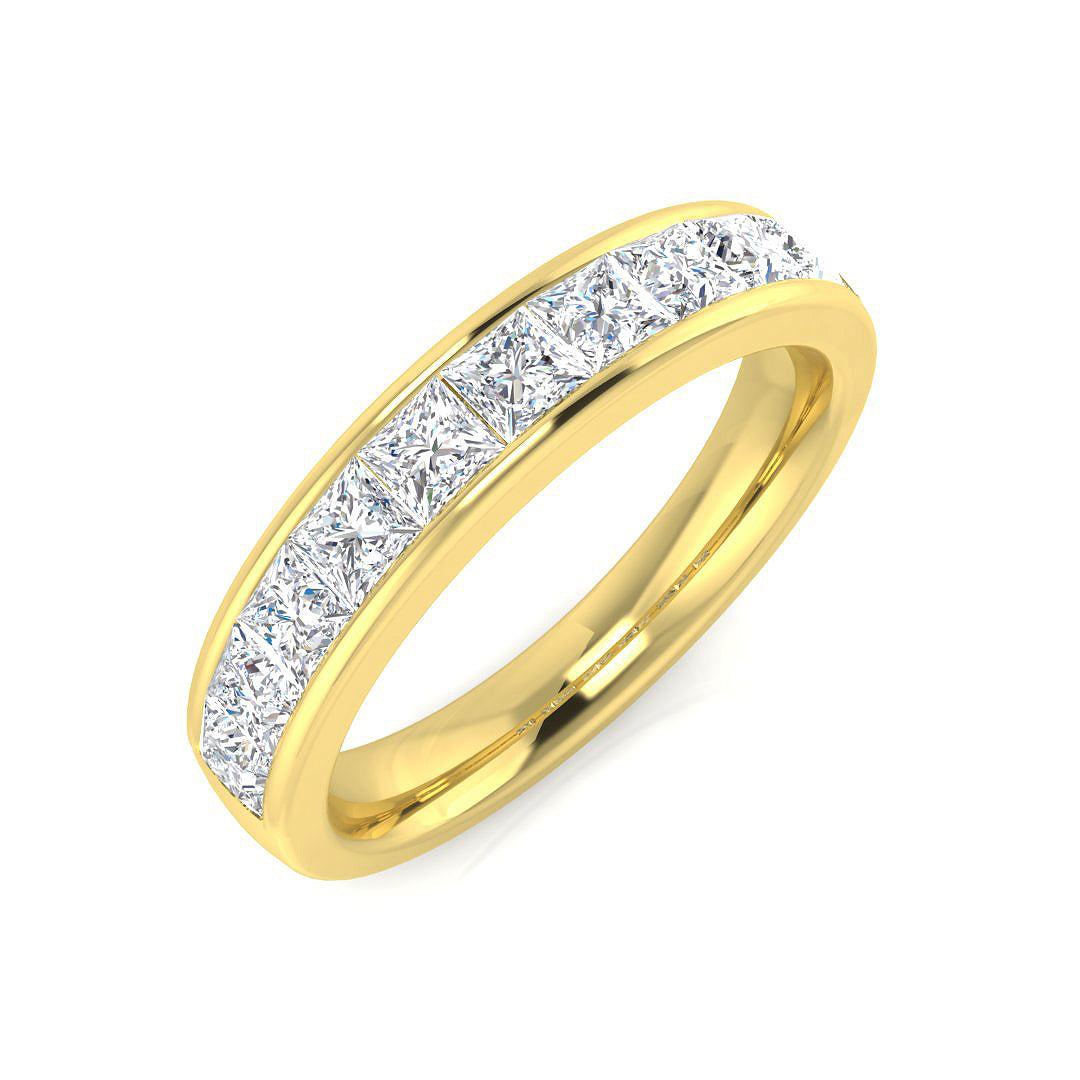 18ct Yellow Gold Princess Diamond Ring 1