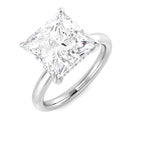 9ct White Gold Princess Lab Grown Diamond Ring 1