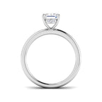 9ct White Gold Radiant Lab Grown Diamond Ring 2