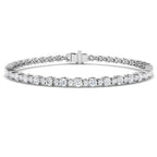 9ct White Gold Round Lab Grown Diamond Bracelet 1