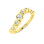 9ct Yellow Gold Round Lab Grown Diamond Ring 1