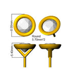 18ct Yellow Gold Round Lab Grown Diamond Earrings 2