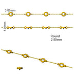 9ct Yellow Gold Round Lab Grown Diamond Bracelet 2