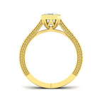 9ct Yellow Gold Radiant Lab Grown Diamond Ring 2