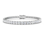 18ct White Gold Round Lab Grown Diamond Bracelet 1