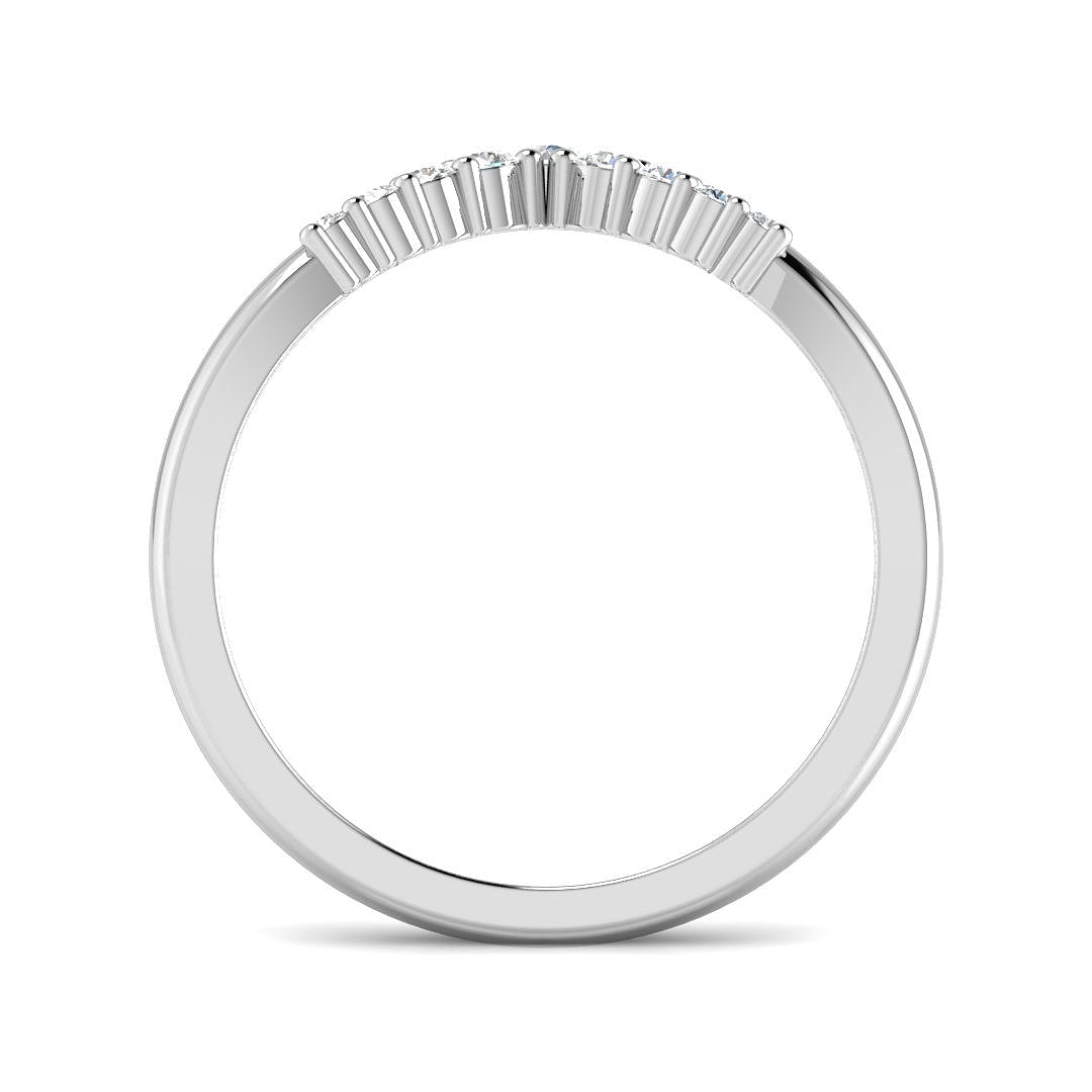 9ct White Gold Round Diamond Ring 2