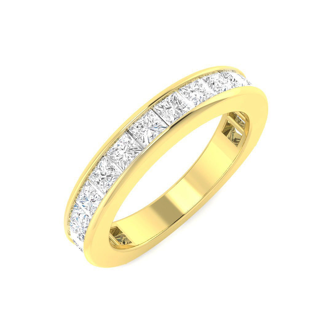 18ct Yellow Gold Princess Lab Grown Diamond Ring 1