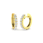 9ct Yellow Gold Round Lab Grown Diamond Earrings 1