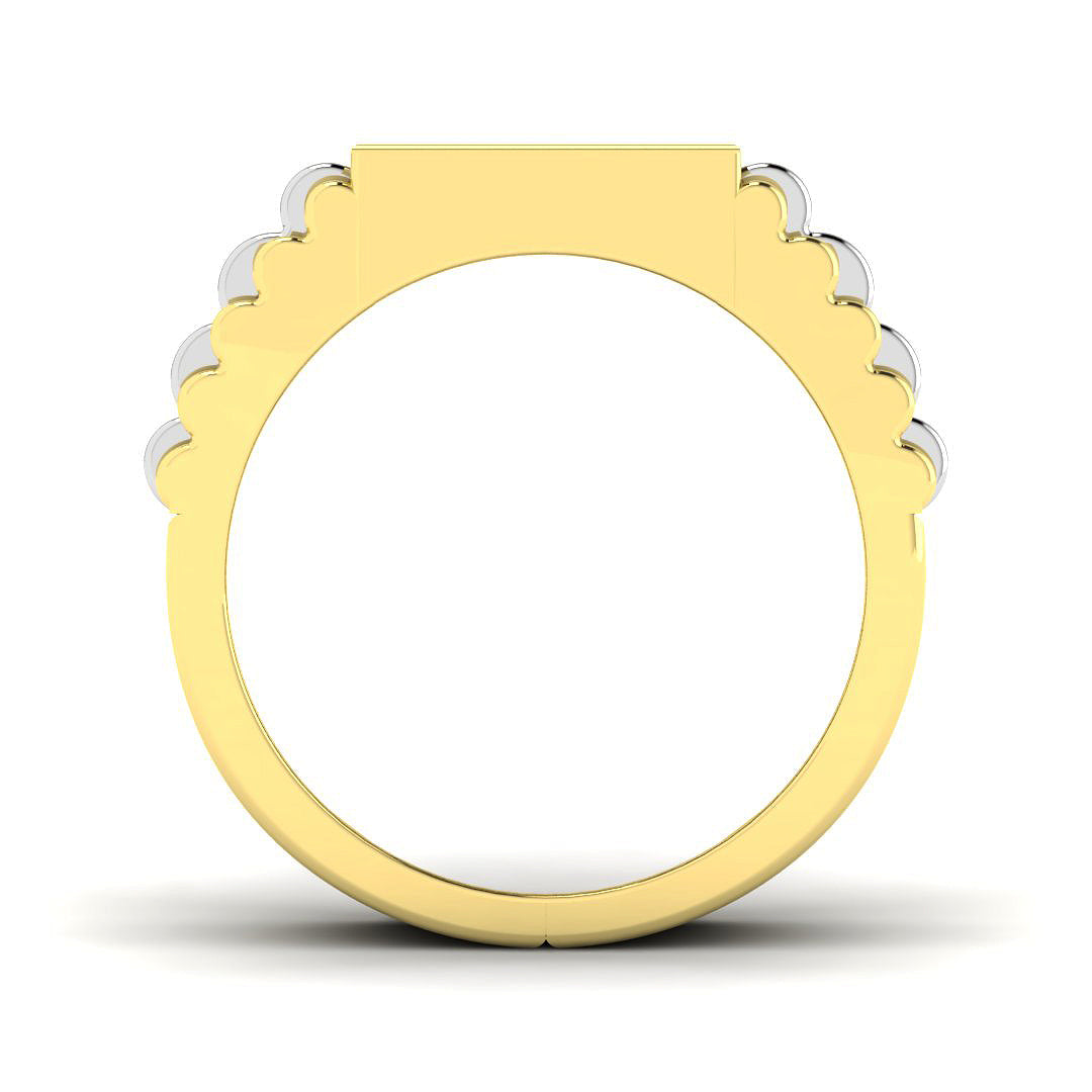 9ct Yellow Gold Round Lab Grown Diamond Ring 2