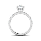 9ct White Gold Cushion Lab Grown Diamond Ring 2