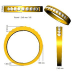 9ct Yellow Gold Round Lab Grown Diamond Ring 2