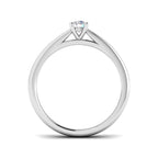 Platinum Round Lab Grown Diamond Ring 2
