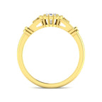 9ct Yellow Gold Emerald Cut Diamond Ring 2