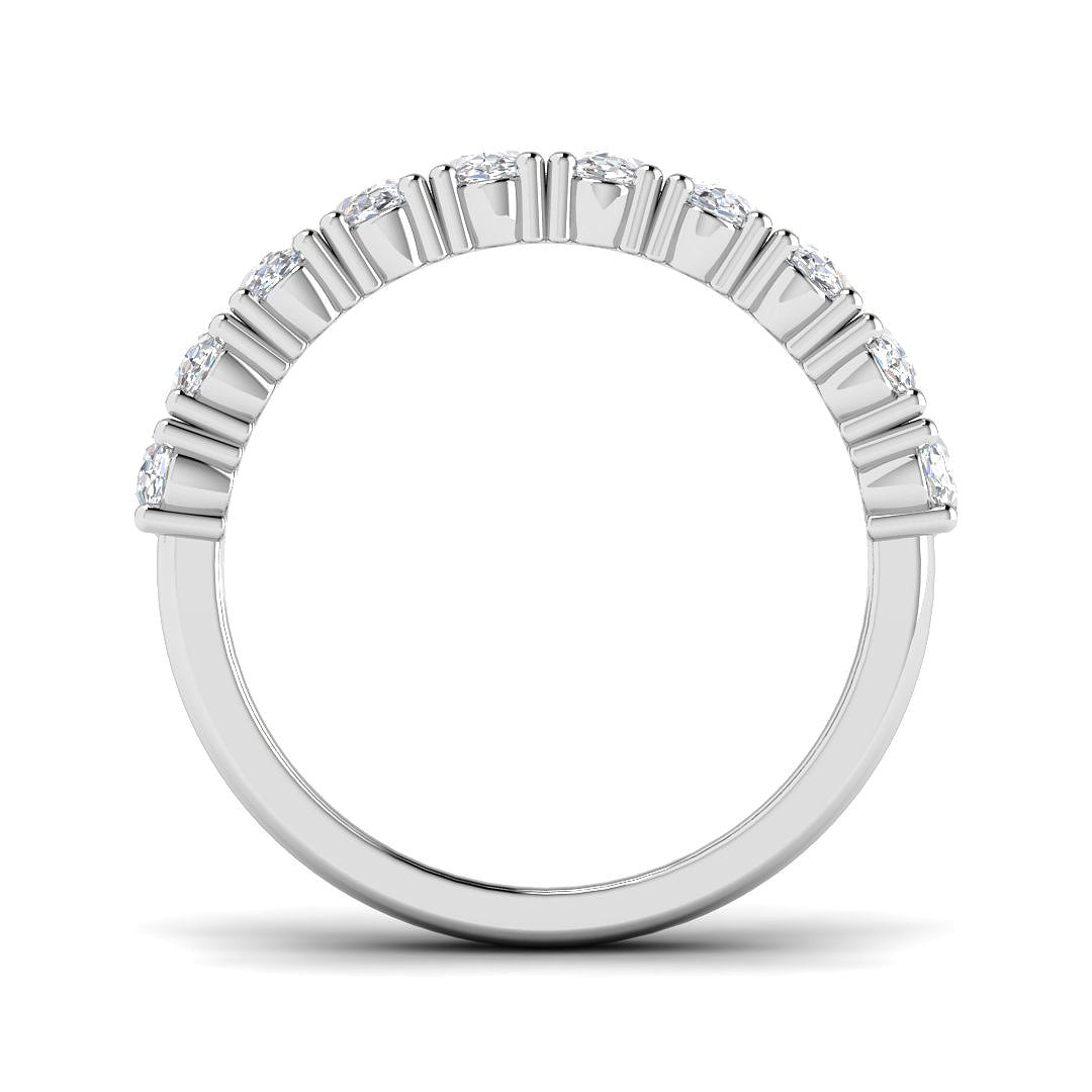 9ct White Gold Oval Lab Grown Diamond Ring 2