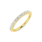 18ct Yellow Gold Round Lab Grown Diamond Ring 1