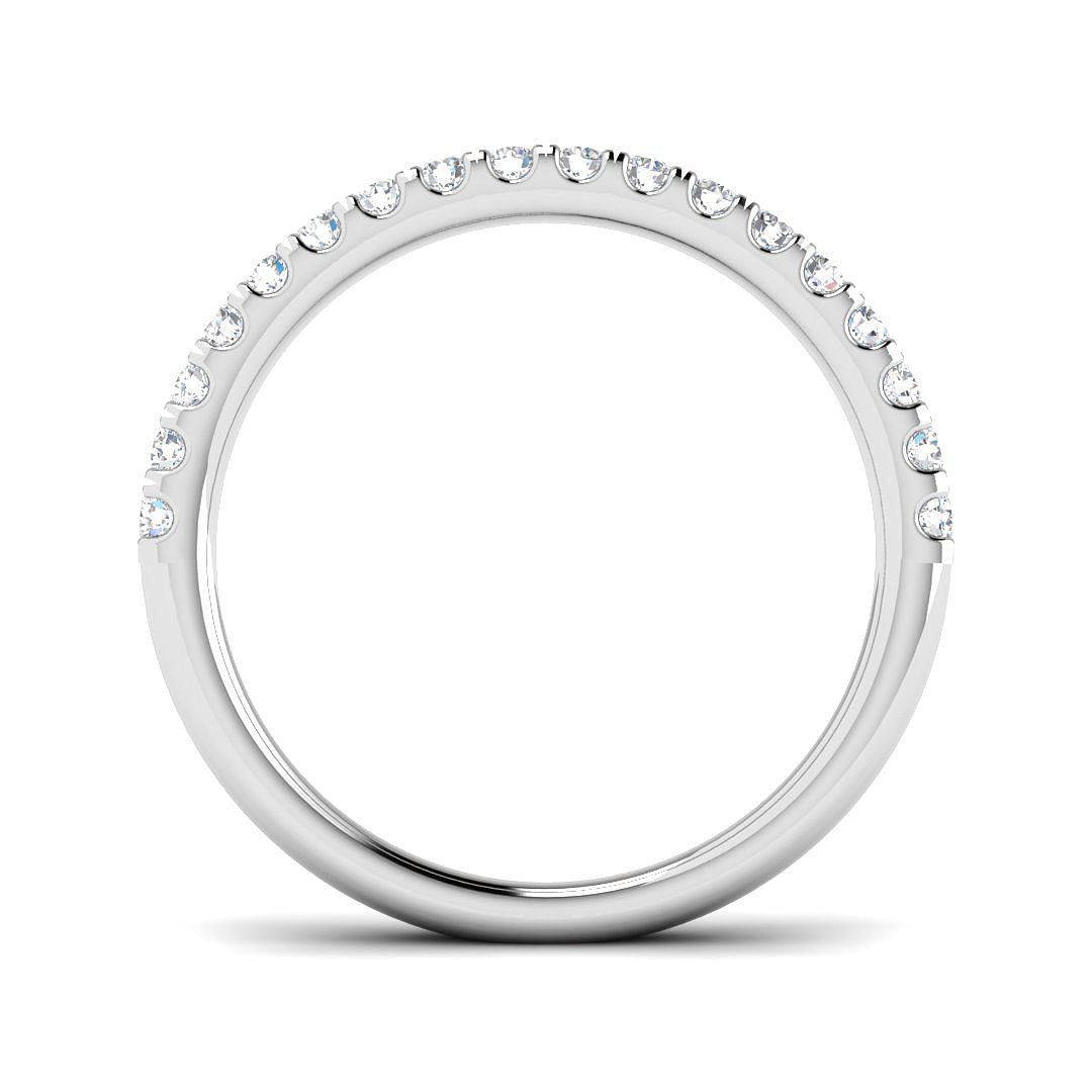 9ct White Gold Round Lab Grown Diamond Ring 2