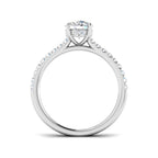 9ct White Gold Round Lab Grown Diamond Ring 2