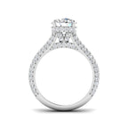 9ct White Gold Round Lab Grown Diamond Ring 2