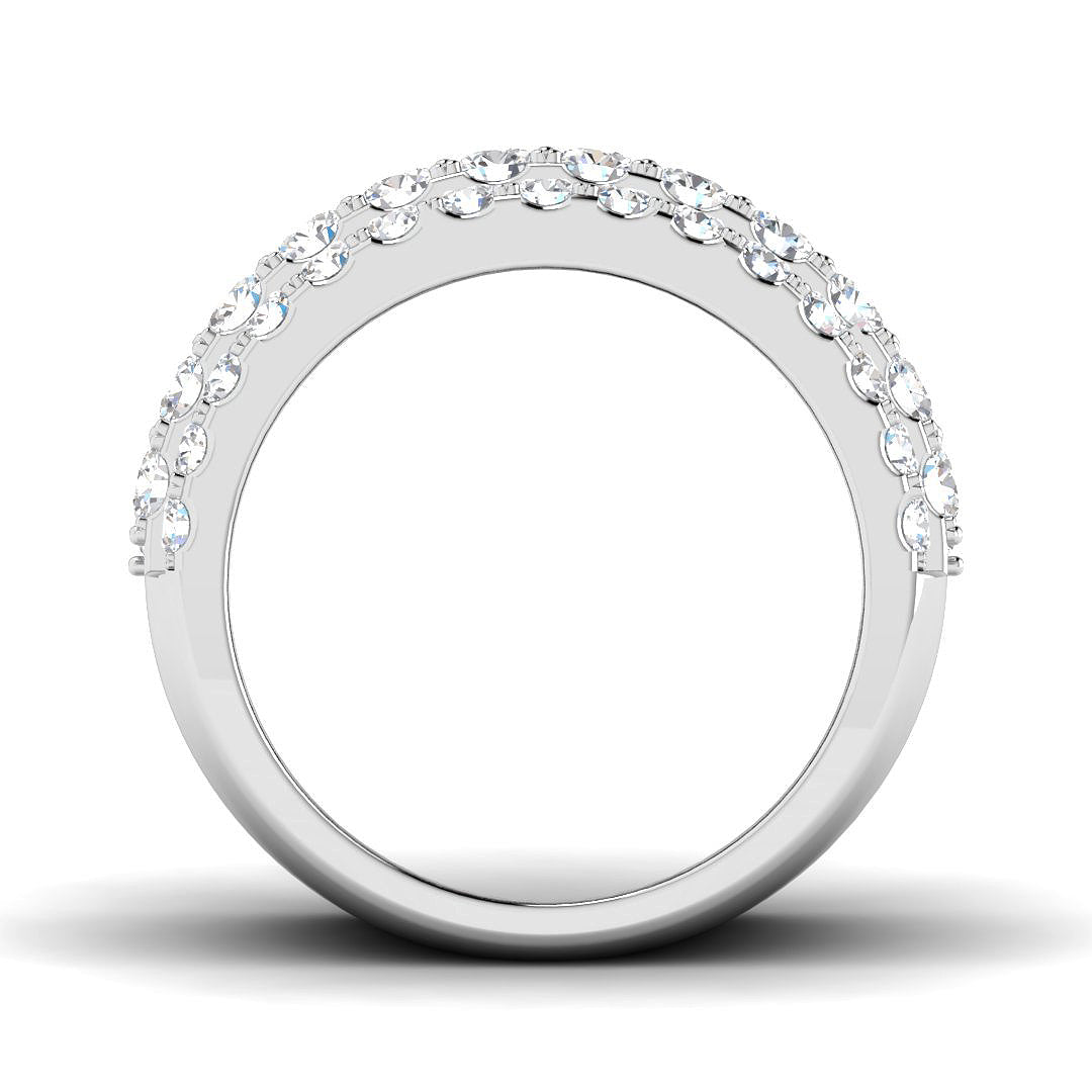 9ct White Gold Round Lab Grown Diamond Ring 2