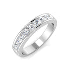 9ct White Gold Round Lab Grown Diamond Ring 1