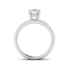 Platinum Cushion Lab Grown Diamond Ring 2