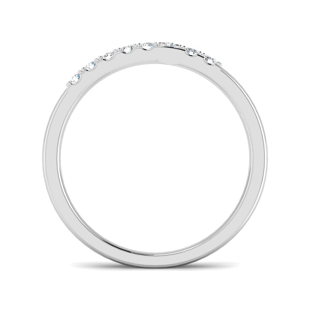 9ct White Gold Round Lab Grown Diamond Ring 2