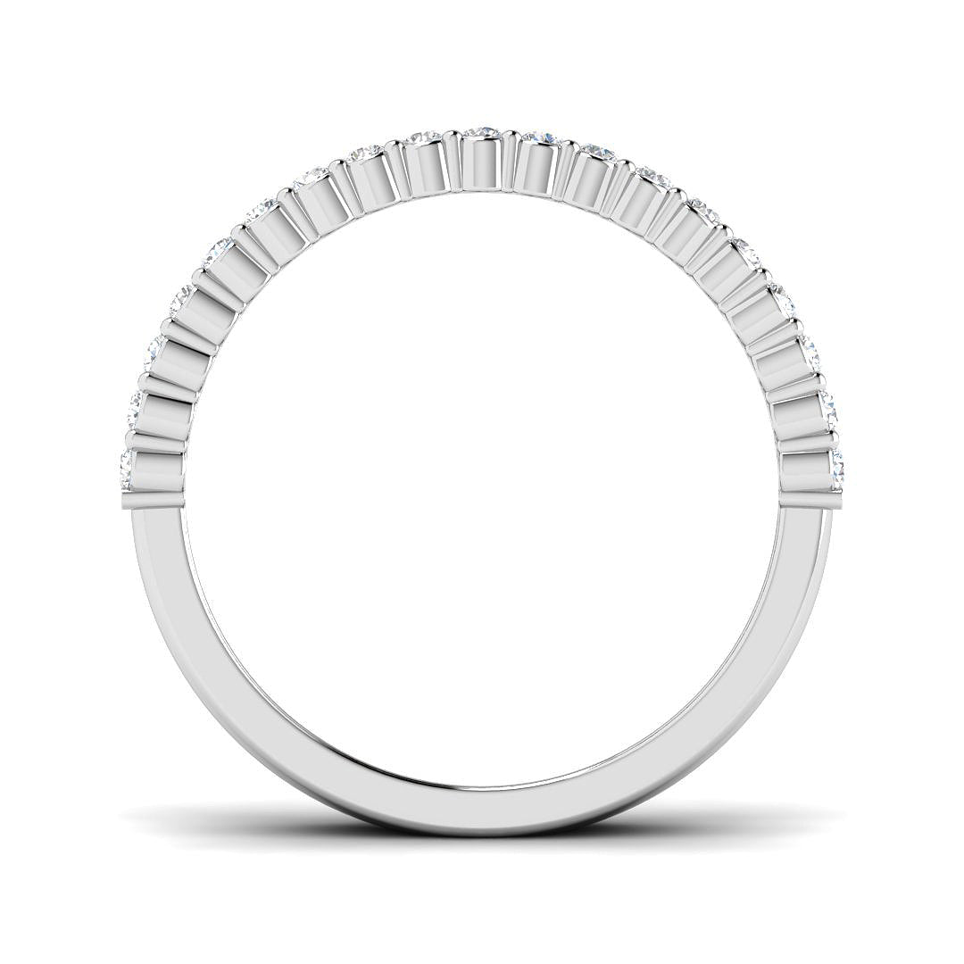 9ct White Gold Round Lab Grown Diamond Ring 2