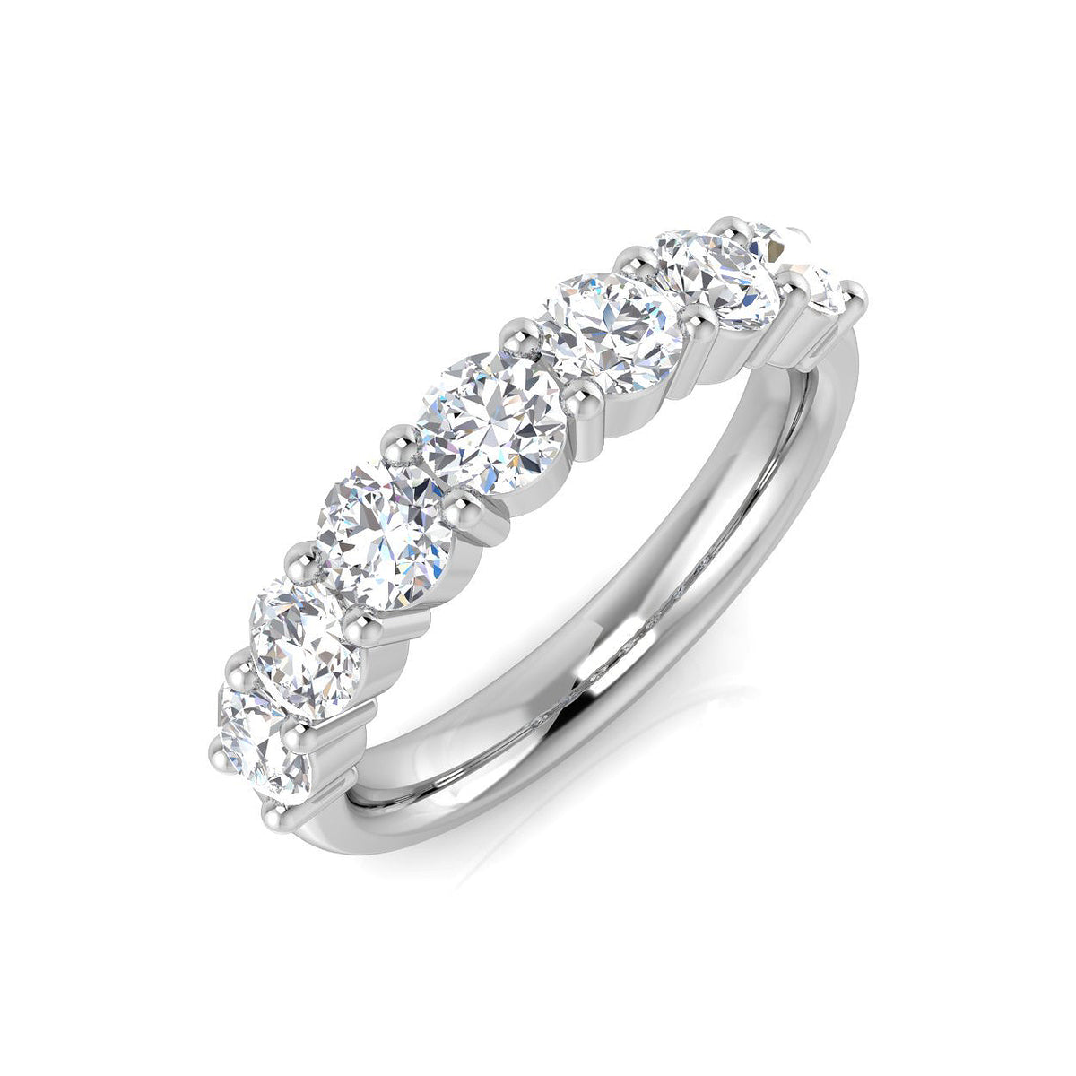 Platinum Round Lab Grown Diamond Ring 1