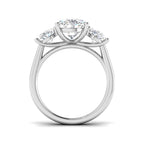 9ct White Gold Oval Lab Grown Diamond Ring 2